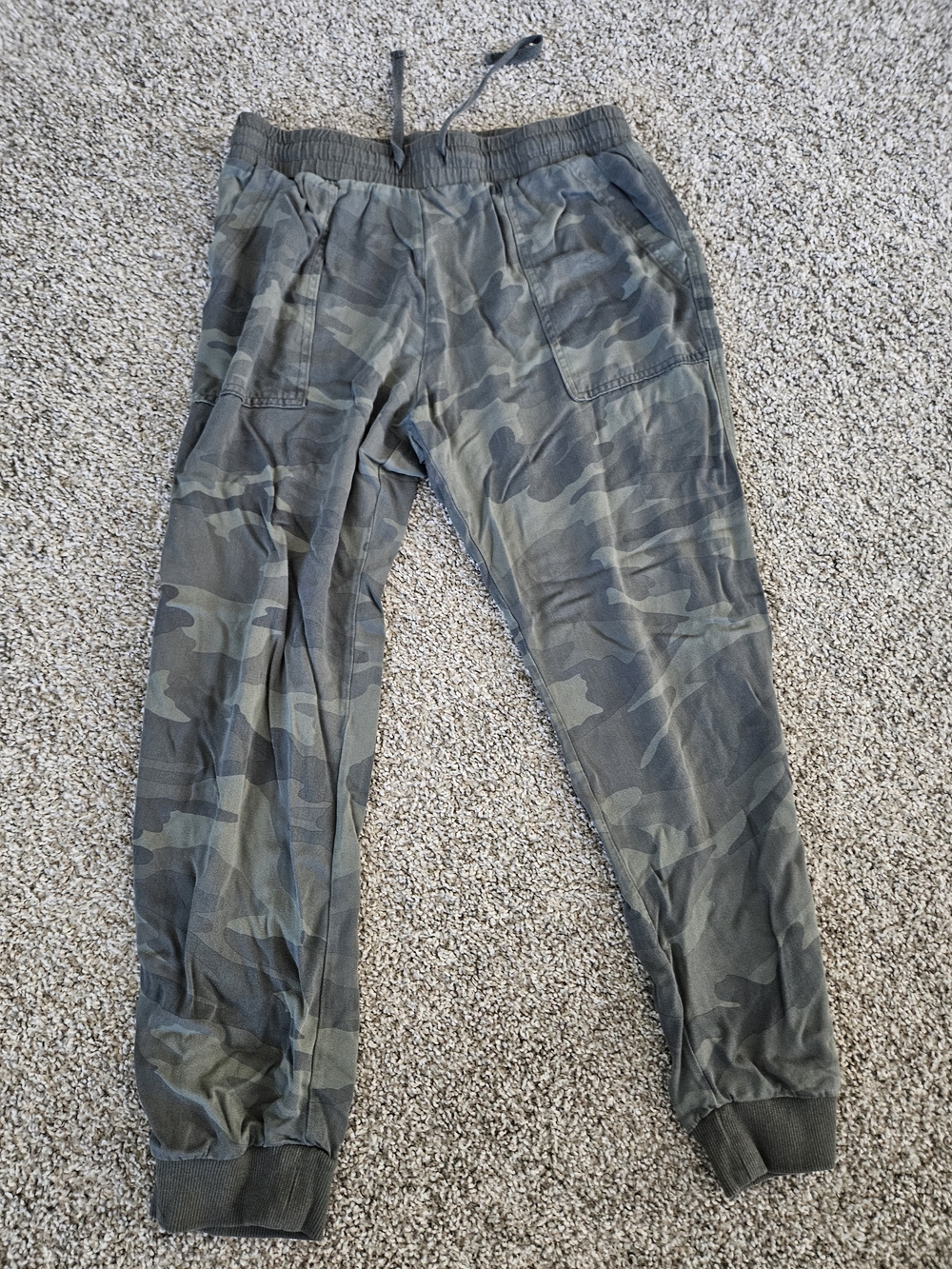 Camouflage Jogger Pants - Olive Camo